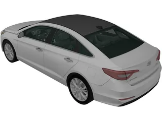 Hyundai Sonata (2014) 3D Model