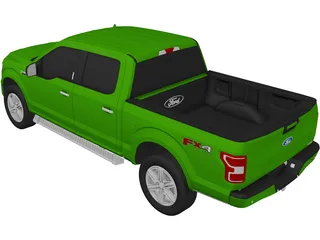 Ford F-150 SuperCrew XLT (2020) 3D Model