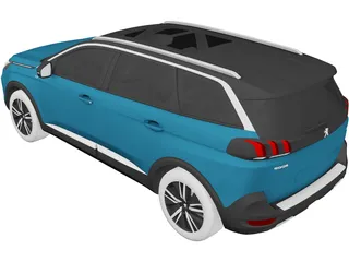 Peugeot 5008 (2021) 3D Model