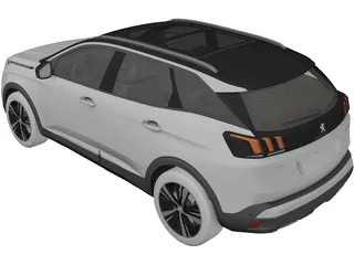 Peugeot 3008 (2019) 3D Model