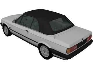 BMW 318i Convertible (1990) 3D Model