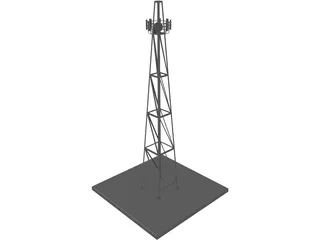 Cellular Tower 3D Model