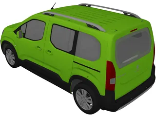 Peugeot Rifter (2020) 3D Model