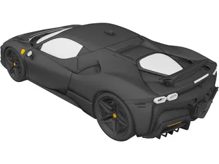 Ferrari SF90 Stradale (2021) 3D Model