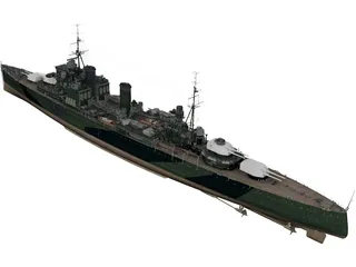 HMS London 3D Model