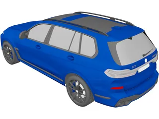 BMW X7 M60i (2023) 3D Model
