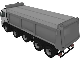 Volvo FM Truck 10x4 Dumper 3D Model