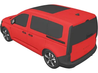 Volkswagen Caddy Combi (2021) 3D Model