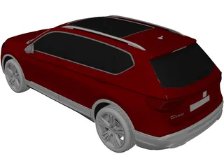 Seat Tarraco Excellence (2021) 3D Model