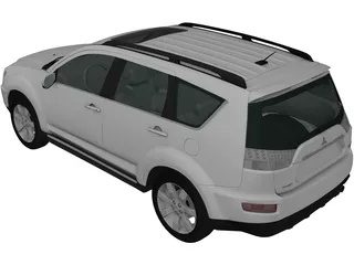 Mitsubishi Outlander GT (2010) 3D Model