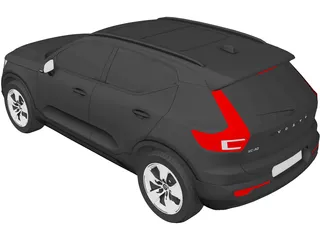 Volvo XC40 (2021) 3D Model