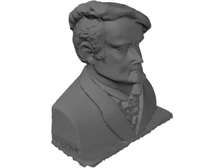 Richard Wagner Bust 3D Model