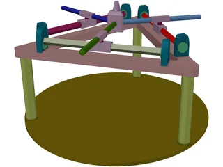 Robot Parallel Manipulatar 3D Model