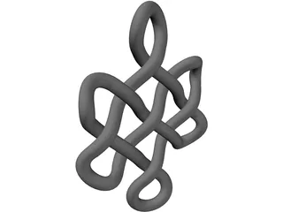 Buddhist Endless Knot 3D Model