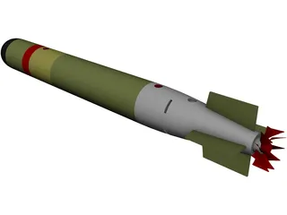 MK54 Torpedo 3D Model