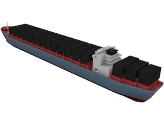 Container Ship 3D Model