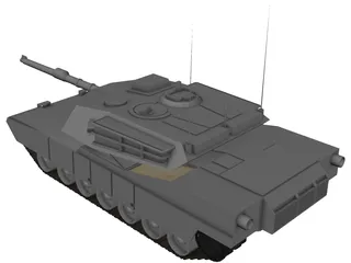 M1A1 Abrams 3D Model