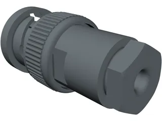 BNC Plug 3D Model