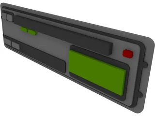 Tachograph for Truck 3D Model