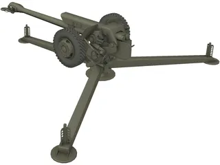 D-30 USSR Howitzer 3D Model