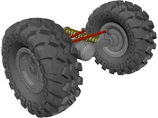 Rockwell Axle 2 1/2 ton 3D Model