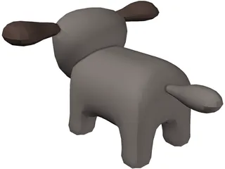 Toy Dog 3D Model