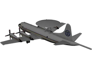 Lockheed P-3 Orion US Customs 3D Model