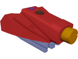 Ski Binding Toe 3D Model