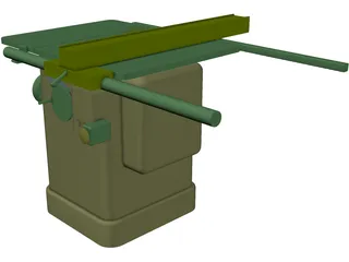 Delta Unisaw Table Saw 3D Model