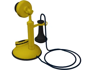 Telephone Old 3D Model