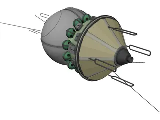 Vostok Spacecraft 3D Model