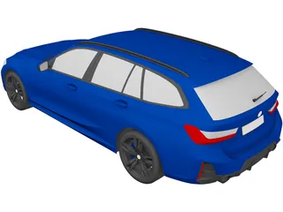 BMW 3-series Touring (2022) 3D Model