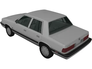 Dodge Aries K Sedan (1988) 3D Model