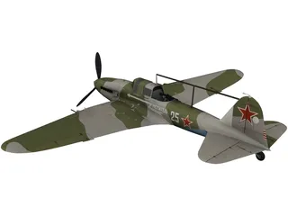 IL-2M Avenger 3D Model