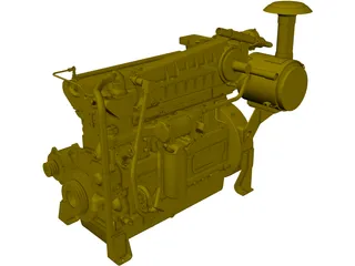 Caterpillar G3306 TA Engine 3D Model