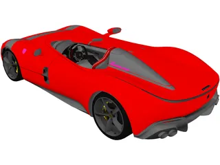 Ferrari SP1 Monza (2019) 3D Model