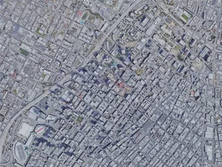 Los Angeles City, USA (2021) 3D Model