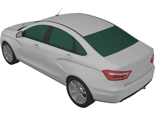 Lada Vesta Sedan (2015) 3D Model