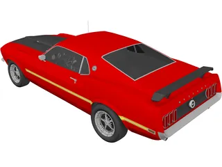 Ford Mustang Mach 1 (1969) 3D Model