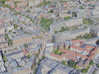 Halle (Saale) City, Germany (2021) 3D Model