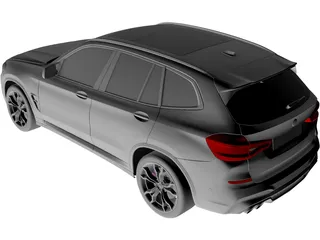 BMW X3M Competition (2020) 3D Model