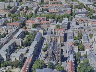 Leipzig City, Germany (2022) 3D Model