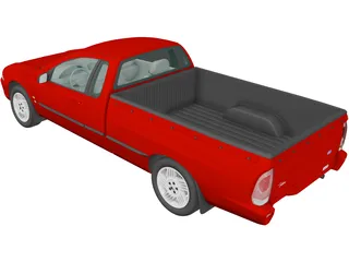 Ford Falcon UTE XLS (2000) 3D Model