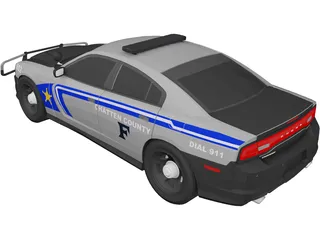 Dodge Charger Police 3D Model