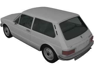 Volkswagen Brasilia (1980) 3D Model