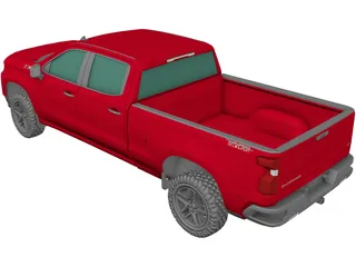 Chevrolet Silverado LT Crew Cab (2018) 3D Model