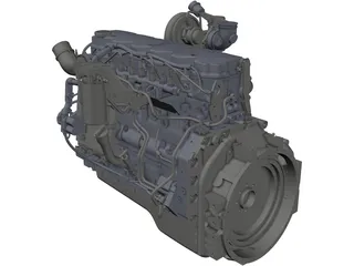 Cummins QSB-6.7 Engine 3D Model