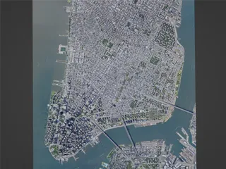 New York City, Lower Manhattan, USA (2022) 3D Model