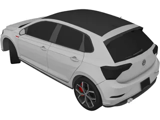 Volkswagen Polo GTi (2023) 3D Model