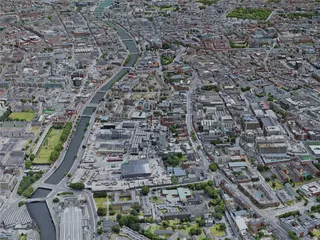 Dublin City, Ireland (2022) 3D Model